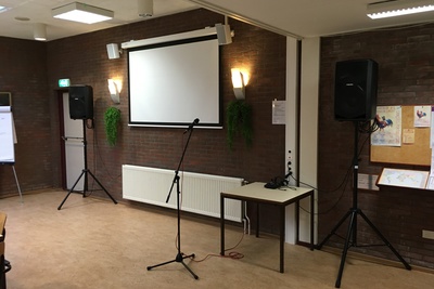 Audio apparatuur in de Grote Zaal